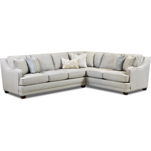 Sectional Sofa in Limelight Mineral Grey Fabric